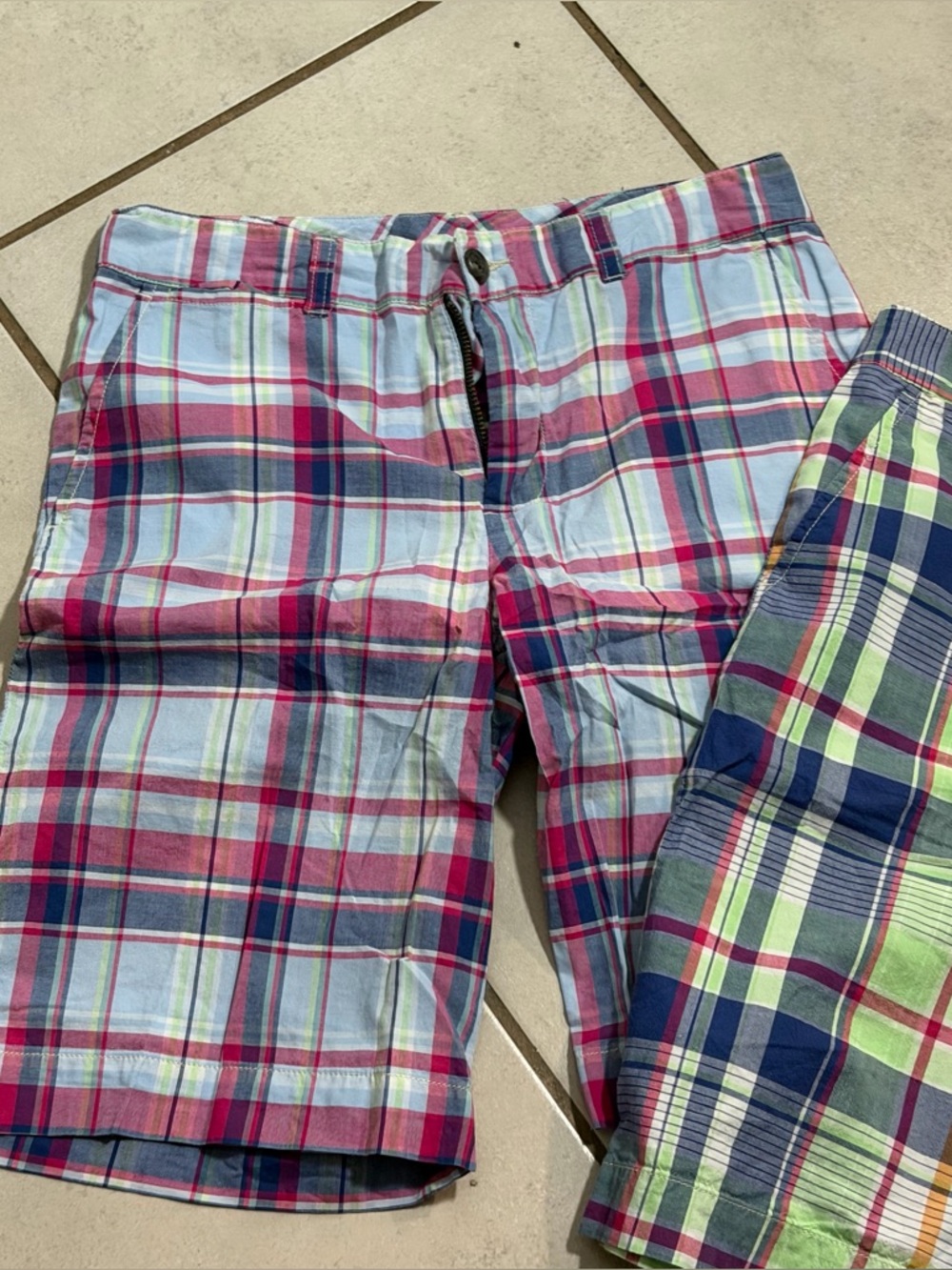 Polo Ralph Lauren Kids Boys Plaid Casual Summer Shorts Duo Multi-Color size 14 - Picture 2 of 6